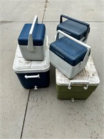 Lot of 5 Assorted Coolers