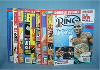 Group of vintage boxing magazines