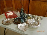 Serving platers and tea set. Decorative & unmarked