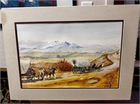 Western watercolor by Dwyer