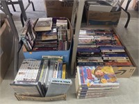 DVDs and vhs  tapes