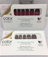 F10) TWO NEW SETS OF COLOR STREET NAIL STICKERS