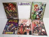 6 Harley Quinn and Joker Comic Books