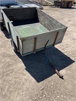 Quad dump trailer made from golf cart