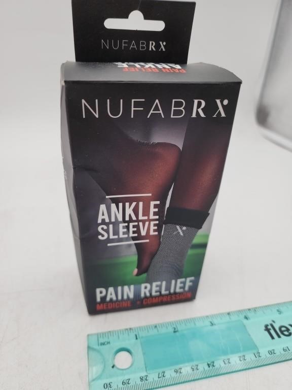 NEW Nufabrx Pain Relief Ankle Sleeve