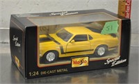 1:24 scale 1970 Ford Boss Mustang diecast