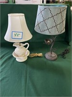 (2) Pitcher Lamp & Nest Lamp