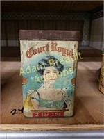 Vintage Court Royal cigar tin