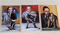 3 1992 Legends of Hockey Cards #6 8 13