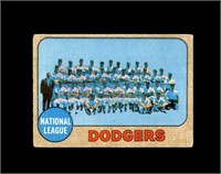 1968 Topps #168 Los Angeles Dodgers TC VG to VG-EX