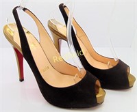 Christian Louboutin Private Number Peep Toe Pumps