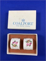 Boxed Coalport Napkin Rings