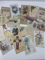 25 early vintage Easter postcards