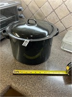 Large Enamel Canning Pot with lid