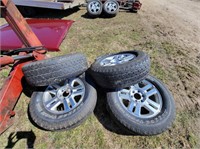 (4) Tires w/ Ford Hub Caps for F150