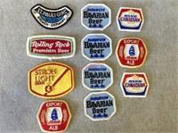 11 pcs. Vintage Beer Advertising Patches