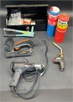 RIVOT GUN, HEAT GUN, TORCH & STAPLER