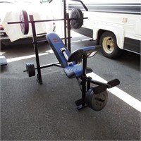 Marcy Classic Weight Bench w/weights