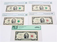 Coin 5 Certified Star Notes United States $2