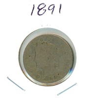 1891 Liberty Nickel