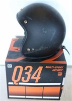 Q34 Flat Black Helmet - Some Wear - Sz XL
