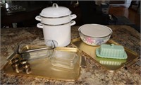 Pioneer Woman Butter Keeper, Anchor Hocking Dishes