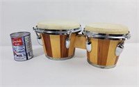 Duo de bongos en bois