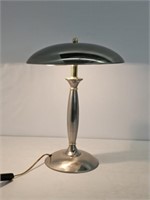 RETRO STYLE LAMP - CHROME SAUCER-16.5" TALL