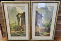 Pair of framed prints