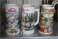 COORS COLLECTIBLE BEER MUGS