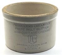 Vtg. Advertisement Butter Crock Producers Creamery