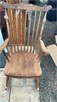 Beautiful antique wood rocking chair