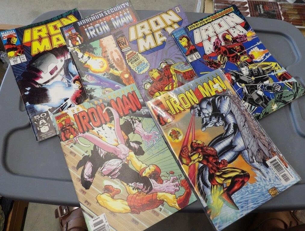 Six Iron Man Comic Books