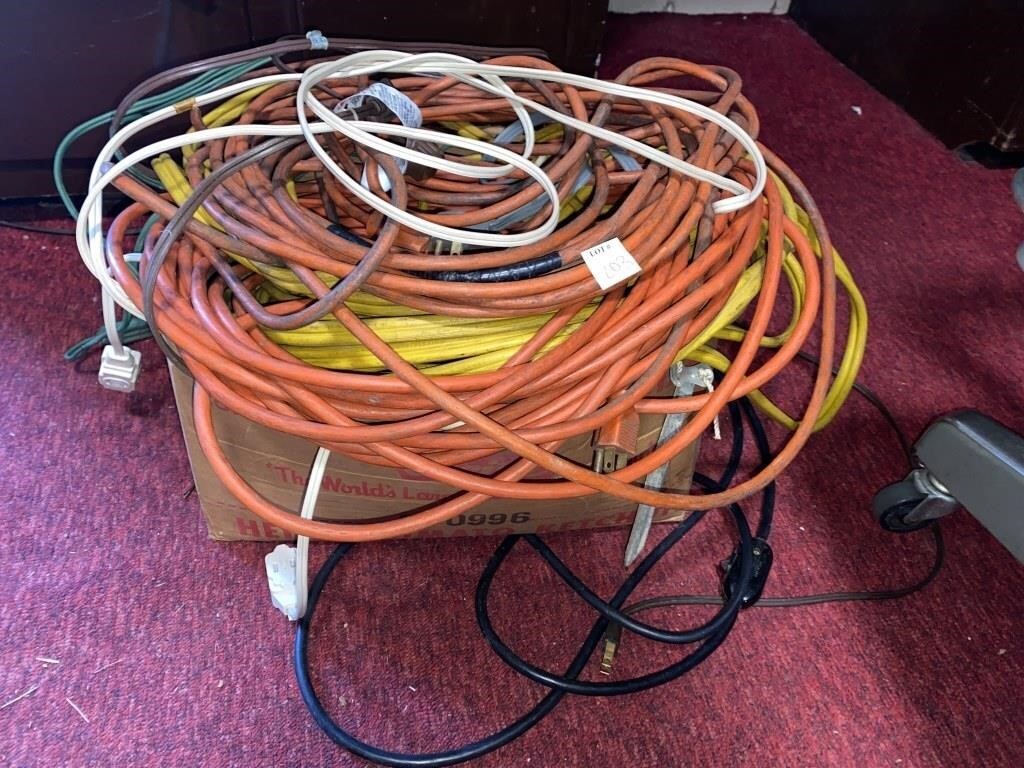 VARIOUS EXTENSION CORDS & POWER STRIPS