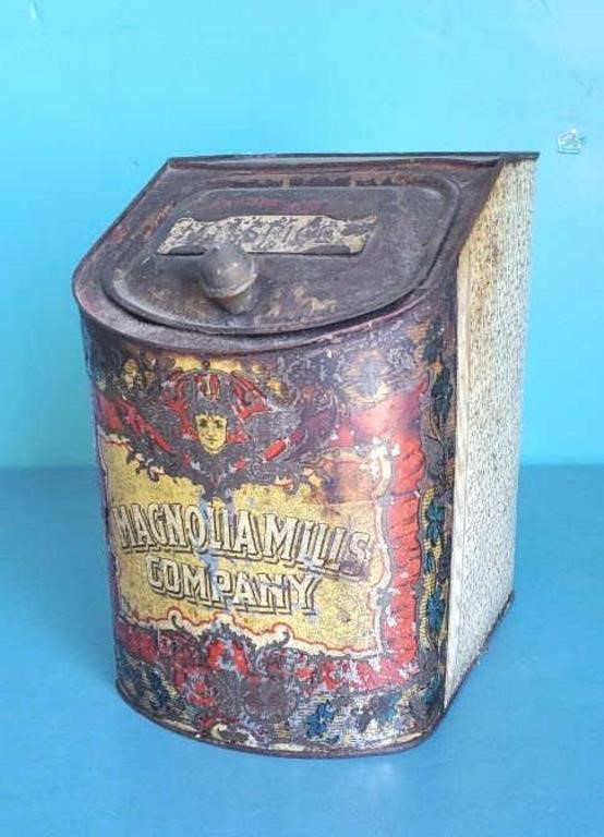 Vintage Magnolia Mills Company Spice tin