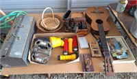 Guitar, Binoculars, Flashlights, Jewelry Box
