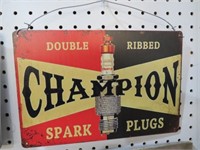 TIN SPARK PLUG SIGN