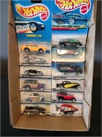 Flat of Hot Wheels