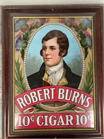Robert Burns reproduction cigar sign