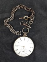 Early 1800's Cooper Coin Silver Pocket Watch