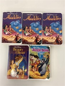 5 Disney VHS Movies