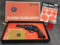 Crosman 38 Combat Pellgun Revolver, super Pells