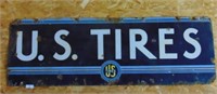 US Tires Enamel Double Sided Sign