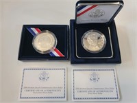 2 - Modern Silver Dollar Commem Sets