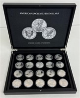 (20) AMERICAN EAGLE 1oz  SILVER DOLLARS