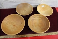 Butternut & Maple Handturned Bowls