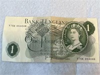 Bank of England 1/ 1 Pound Note