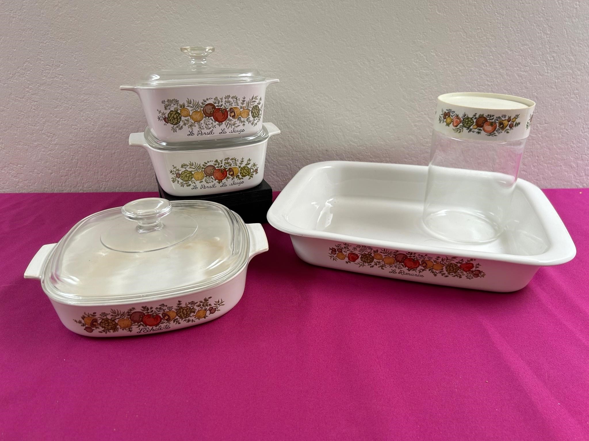 Corning Ware ‘Spice of Life’ Baking Dishes