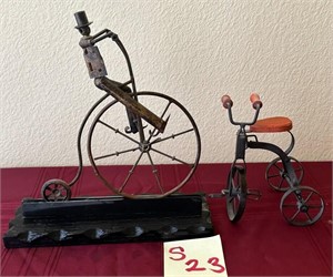 Z - 2 BICYCLE FIGURINES (S23)
