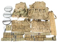 WWII US ARMY ISSUED COMBAT FIELD GEAR LOT
